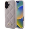 Guess PU Leather Quilted Zadní Kryt pre iPhone 16 Pink