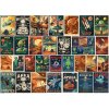 EUROGRAPHICS Puzzle Vintage plagáty Mimozemšťania 1000 dielikov