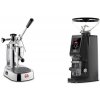 La Pavoni Europiccola Lusso + Eureka Atom W 65 Casa, black