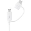 Samsung EP-DG930DWEGWW Propojovací z USB na micro USB nebo USB typ C, bílý