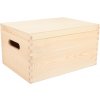 ČistéDrevo Drevený box s vekom 35 x 25 x 18 cm