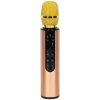 KIK KX3382 Karaoke Bluetooth mikrofón, 2000mAh zlatý