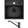 Pyramis CAMEA MINI (40x40) 1B čierna edícia + Deante NEO BORO BMO N60M čierna matná