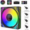 1stCOOL AURA EVO Mirror ARGB PWM ventilátor 12cm čierny