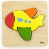 Drevené puzzle pre najmenších Viga Lietadlo multicolor
