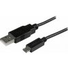 StarTech.com 15cm 6in Mobile Charge Sync USB to Slim Micro USB Cable for Phones & Tablets A to Micro B - M/M - Thin Micro USB Charge Cable (USBAUB15CMBK) - Kabel USB - Micro USB typ B (M) do USB (M) -