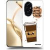 Picasee silikónový čierny obal pre Honor 200 Pro 5G - Cute coffee