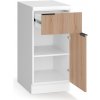 Blumfeldt WoodVista zásuvková skriňa, Robustná MDF pracovná doska, Soft-Close pánty, Hliníkové úchyty (JOY-WVD400WO)