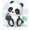 zuty Zuty - Maľovanie Podľa Čísel - Panda S Motýlikom, 80X100 Cm, Plátno+Rám (8596530084839)