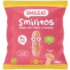 SMILEAT Bio kukuričné chrumky banán a jahoda s extra panenským olivovým olejom a vitamínom B1 25 g