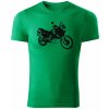 T-ričko Honda Africa Twin XRV 750 pánske tričko Farba trička: Trávová zelená, Veľkosť: XXL