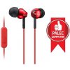 SONY sluchátka MDR-EX110AP, handsfree, červené