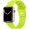 AppleKing silikónový remienok s geometrickým vzorom na Apple Watch Ultra 49 mm / 45 mm / 44 mm / 42 mm - neónovo zelený - možnosť vrátiť tovar ZADARMO do 30tich dní