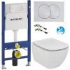 Geberit SET Duofix BasicDELTA 111.153.00.2+WCzávesn Id.Stan.TESI Rimless+sedSC+Delta20Biel 111.153.00.1TESIBiela