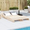 vidaXL Lehátka na opaľovanie 2 ks 205x60x31,5 cm masív borovica 832573
