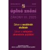 Aktualizace III/1 2025 O sociálních službách, o veřejném zdravotním