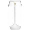 Flos Prenosná lampa Bon Jour Unplugged, white/transparent F1037009