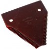 Žací nôž zubatý 82x76x2, 7mm Fi 5mm Agv diely New Holland 365110