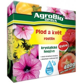 AgroBio Krystalické hnojivo Extra - Plod a květ 400 g