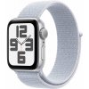 Apple Watch SE GPS 40mm Silver Aluminium Case with Blue Cloud Sport Loop MXEE3QC/A