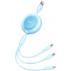 Baseus CAMJ010017 Bright Mirror Kabel 3v1 MicroUSB/USBC/Lightning 3,5A