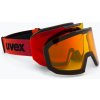 Lyžiarske okuliare UVEX Evidnt Attract + case black matt/mirror red orange clear