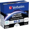 Verbatim M-DISC BD-R, Single layer Single layer/Injekt printable, 25GB, jewel box, 43823, 4x, 5-pack, pre archiváciu dát