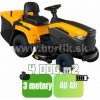 Stiga 584e 2T2205481/ST2 aku záhradný traktor s 3x ele-motorovými jednotkami, 48V/40 Ah akumulátor do 4000m², šírka záberu 84cm, 240l kôš, tempomat, mulčovanie, ECO-mód, Bluetooth a množstvo iných fun