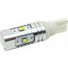 CREE LED T10 12-24V, 25W (5x5W) bílá