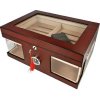 Humidor červenohnedý 75D presklený