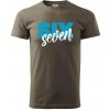 Six seven - písmo - Klasické pánske tričko vyššej gramáže - S ( Army )