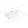 Kaldewei Cayono umývadlo 59.6x42.6 cm obdĺžnik podpultové umývadlo biela 913706000001