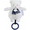 Plyšový medvedík s melódiou svietiaci v tme Moonlight Collection Music Box Doudou et Compagnie v darčekovom balení biely 17 cm od 0 mes