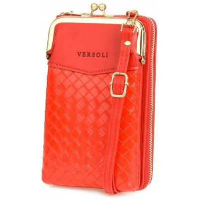 Versoli dámska crossbody kabelka /penaženka Lougi červená