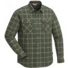Pinewood flanelová košeľa Prestwick exclusive zeleno/hnedá - Veľkosť 3XL