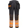 PORTWEST HI-VIS HOLSTER EV442 / Reflexné strečové nohavice EV4, skrátené - HV oranžová/čierna UK 41/EU 56