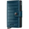 Secrid Premium Miniwallet Emboss Lines tyrkysová MEl-Teal+