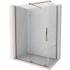 MEXEN/S - Velár sprchovací kút 160 x 90, transparent, ružové zlato 871-160-090-01-60