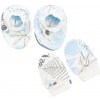 Dojčenský bavlnený set-capáčky a rukavičky New Baby Lovely modrý - Univerzálny