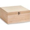 Zeller Uzamykateľná drevená škatuľa, 26 x 26 x 12,5 cm