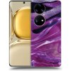 Picasee silikónový prehľadný obal pre Huawei P50 - Purple glitter