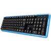E-BLUE Klávesnica K734, multimediál., čierna, drôtová (USB), US, podsvietená EKM734BKUS-IU
