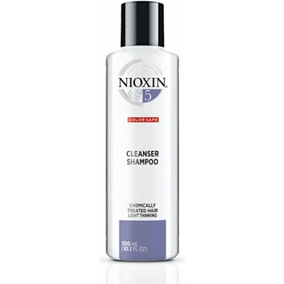 Šampón pre mierne rednúce chemicky ošetrené vlasy Nioxin System 5 Cleanser Shampoo - 300 ml (81537164)