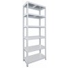 Biedrax Regál 60 x 60 x 240 cm biely 6 políc pozink