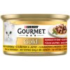 Purina Gourmet Gold kuracie mäso/pečeň v omáčke 85g