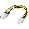 PremiumCord redukcia napájania PCI Express 6 pin - PCI Express 8 pin kn-15