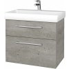 Dreja Kúpeľňová skrinka PROJECT SZZ2 70 - D01 Betón / Úchytka T03 / D01 Betón