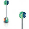 Steel Edge Piercing do jazyka SEBB05 Rozmery mm: 1,6*16*6