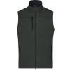 James&Nicholson Pánska softshellová vesta JN1170 Graphite 3XL