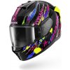 SHARK prilba D-SKWAL 3 Fawn black/violet/yellow - S